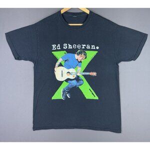 Ed Sheeran North American Tour Band Music Concert Album Black Large Tee Promo